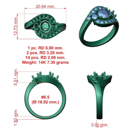Item Number: D52409-6 - Cad Ready Design