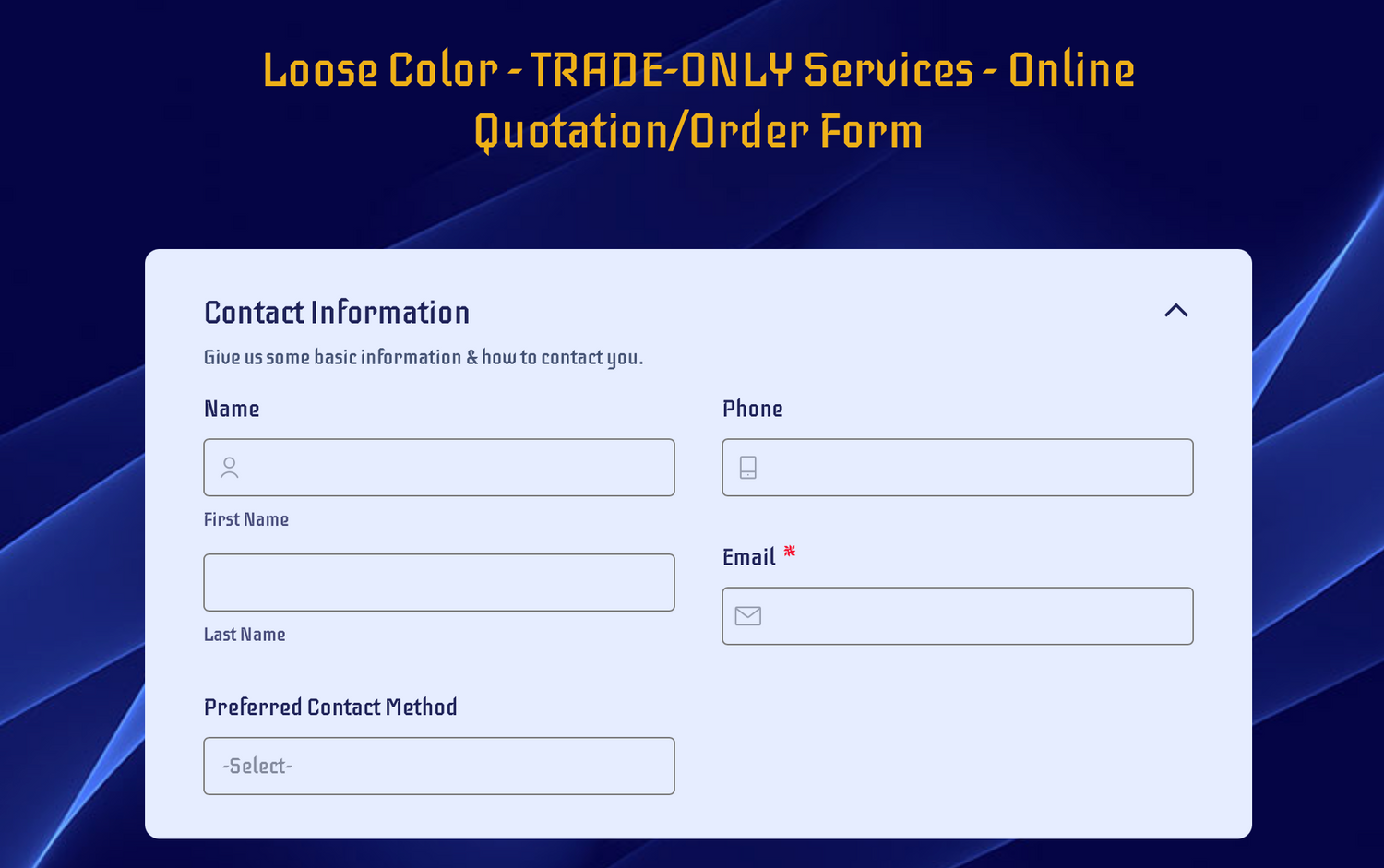 Submit a Stone Call or Request a Job/Quote